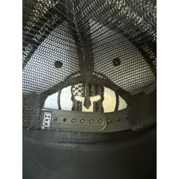Highland Tactical Cap One Size Mens Black Trucker Hat Spartan Logo - Picture 4 of 4